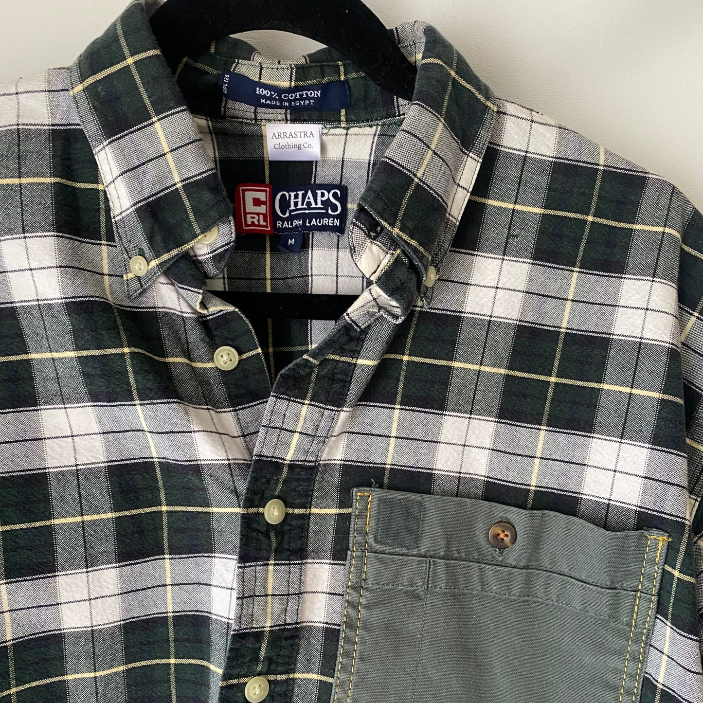 My Lover’s Shirt Upcycled Cropped Button Up