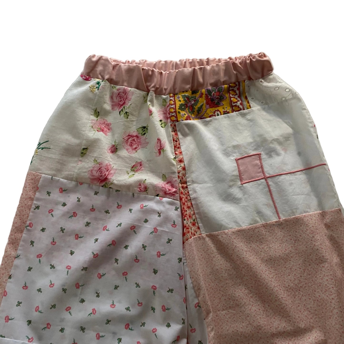 Wide leg Patchwork Lounge Pants