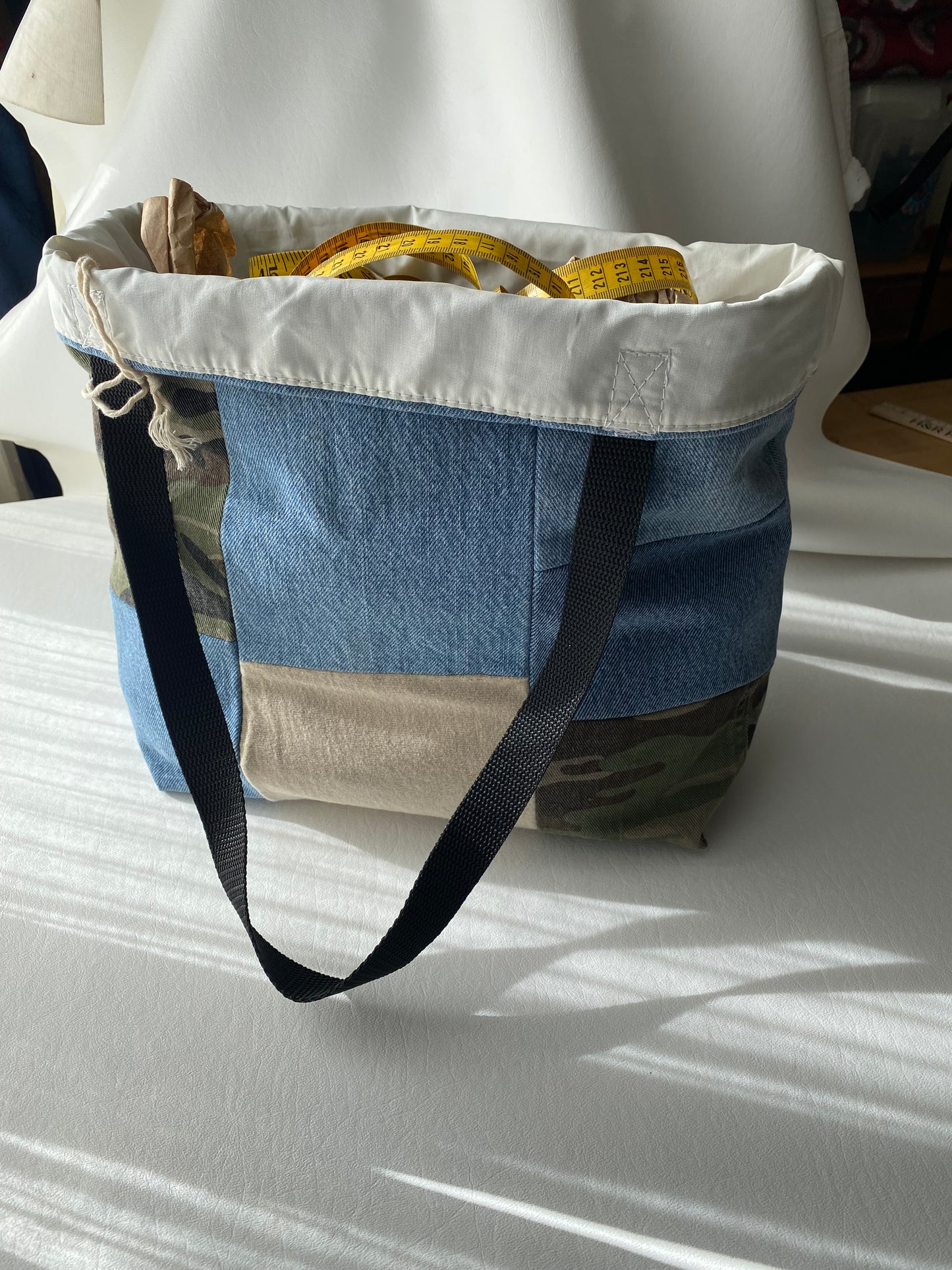 Multi-tool Anyclub Upcycled Denim Tote Bag