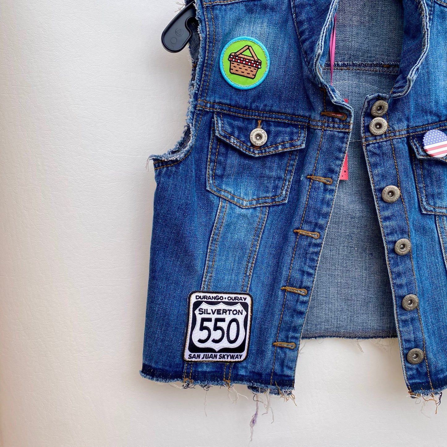 Cut Off Denim Adventure Vest
