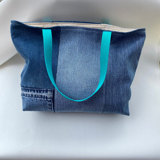 Anyclub Upcycled Denim Tote Bag