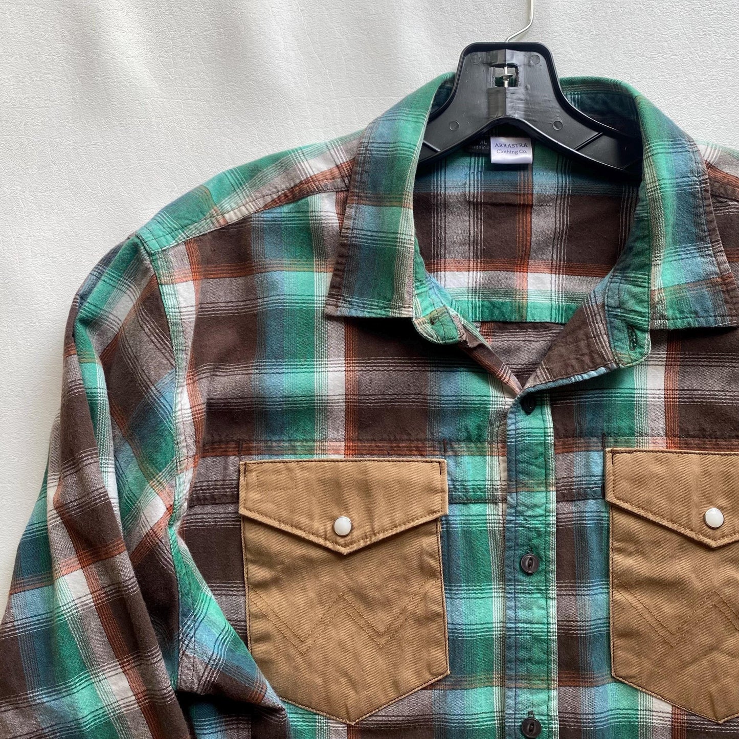 My Lover’s Shirt Upcycled Cropped Button Up