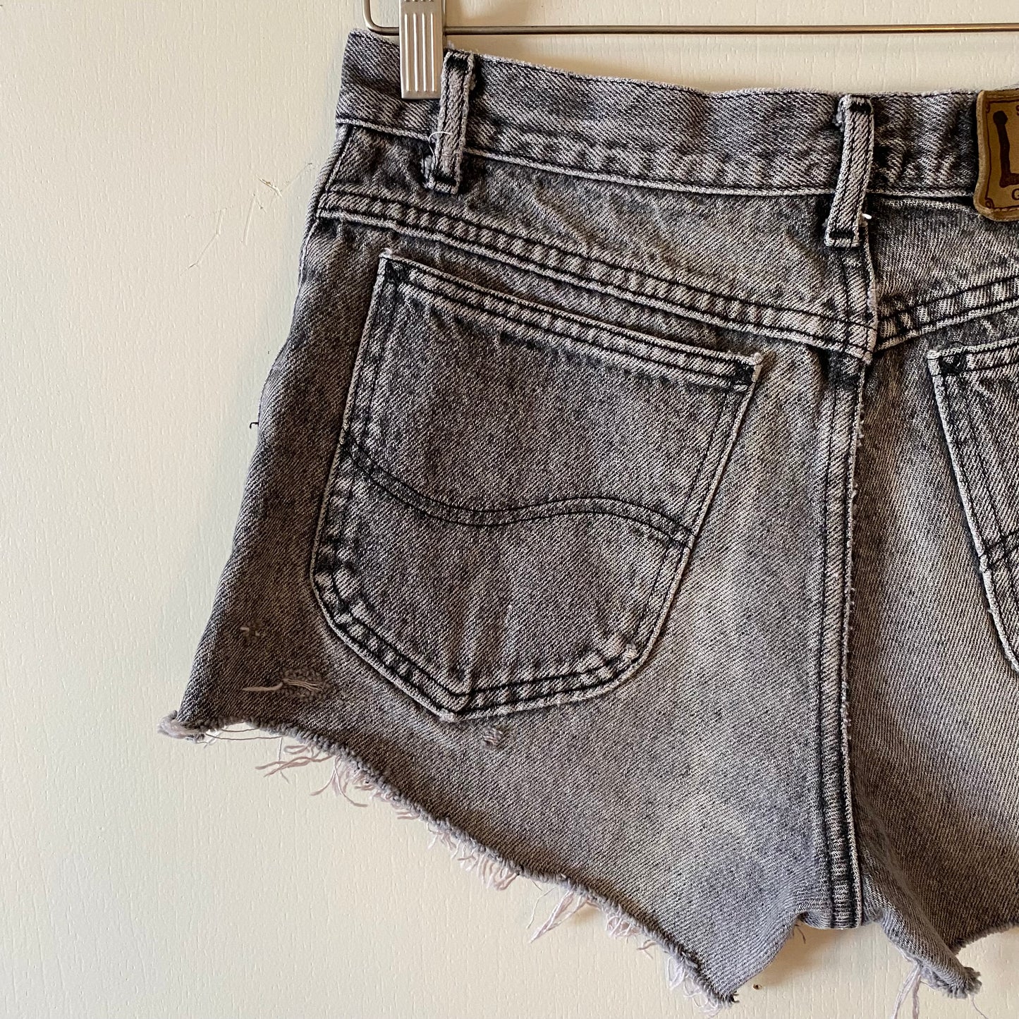 Denim Booty Short with Hearts