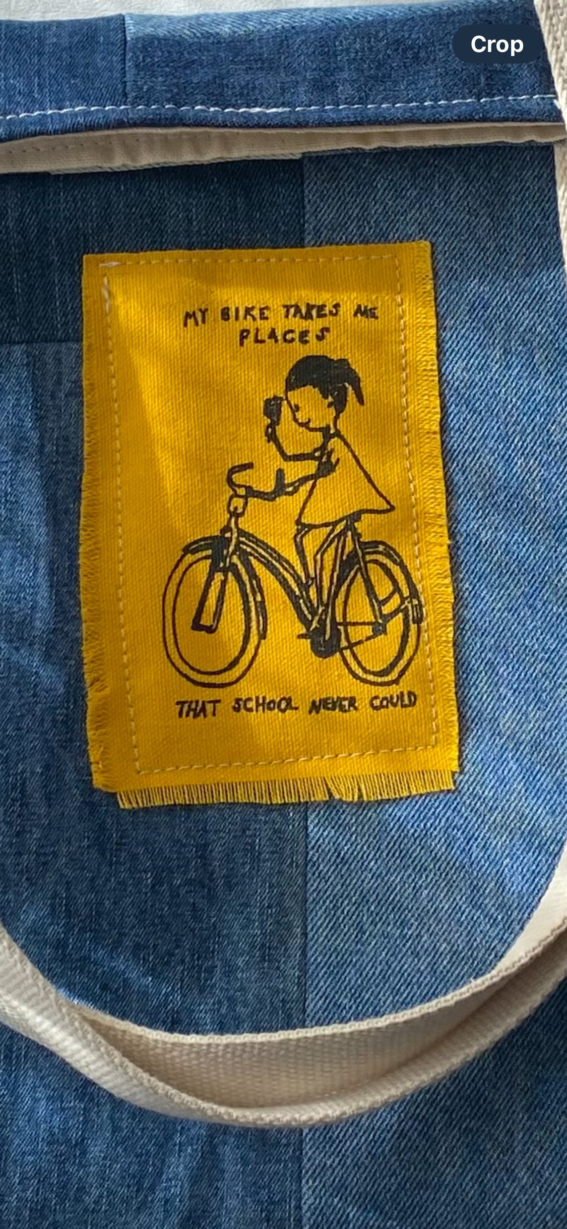 my bike Anyclub Upcycled Denim Tote Bag