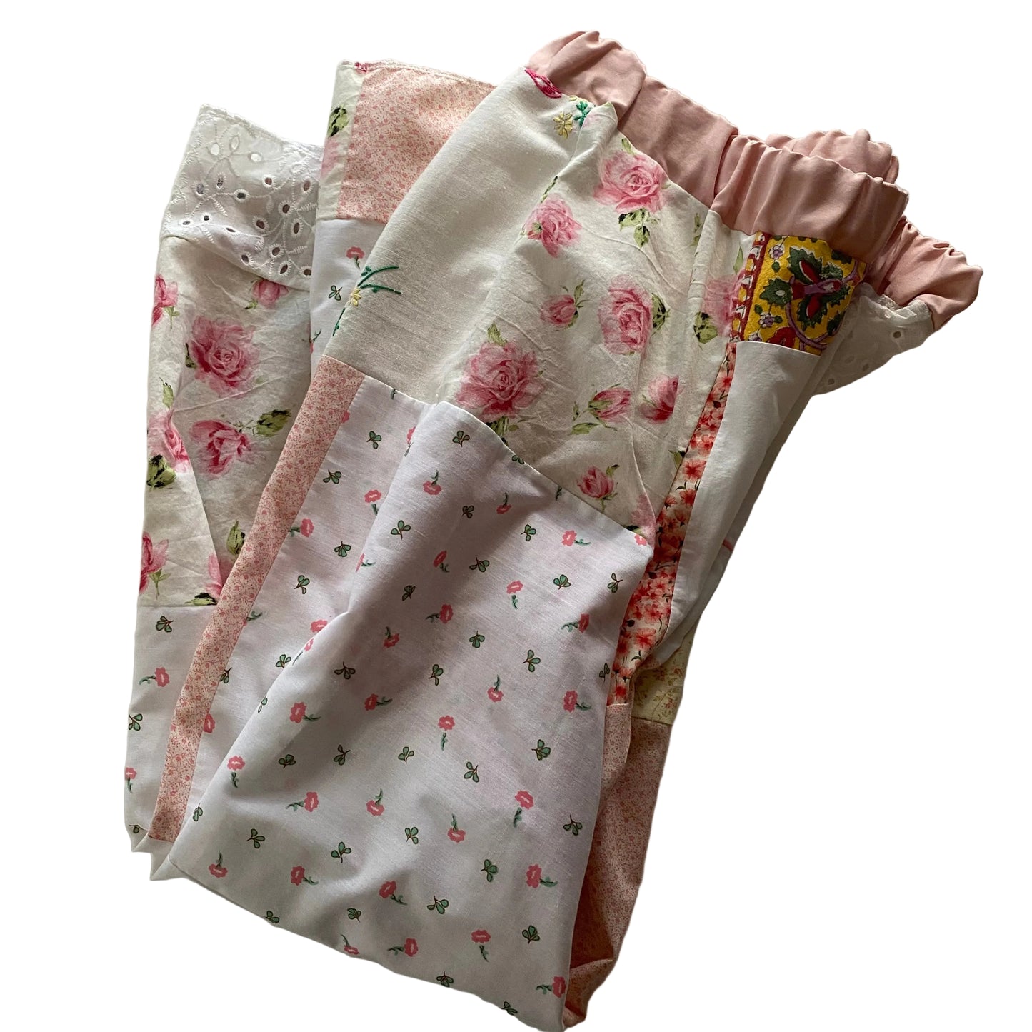 Wide leg Patchwork Lounge Pants