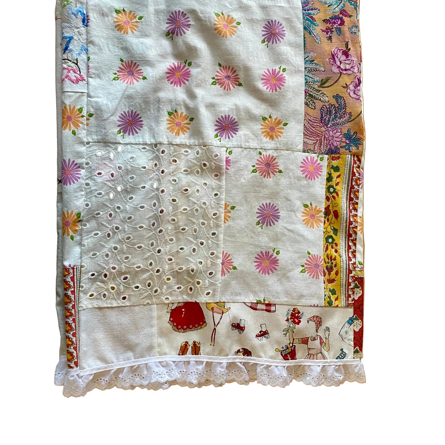 Wide leg Patchwork Lounge Pants