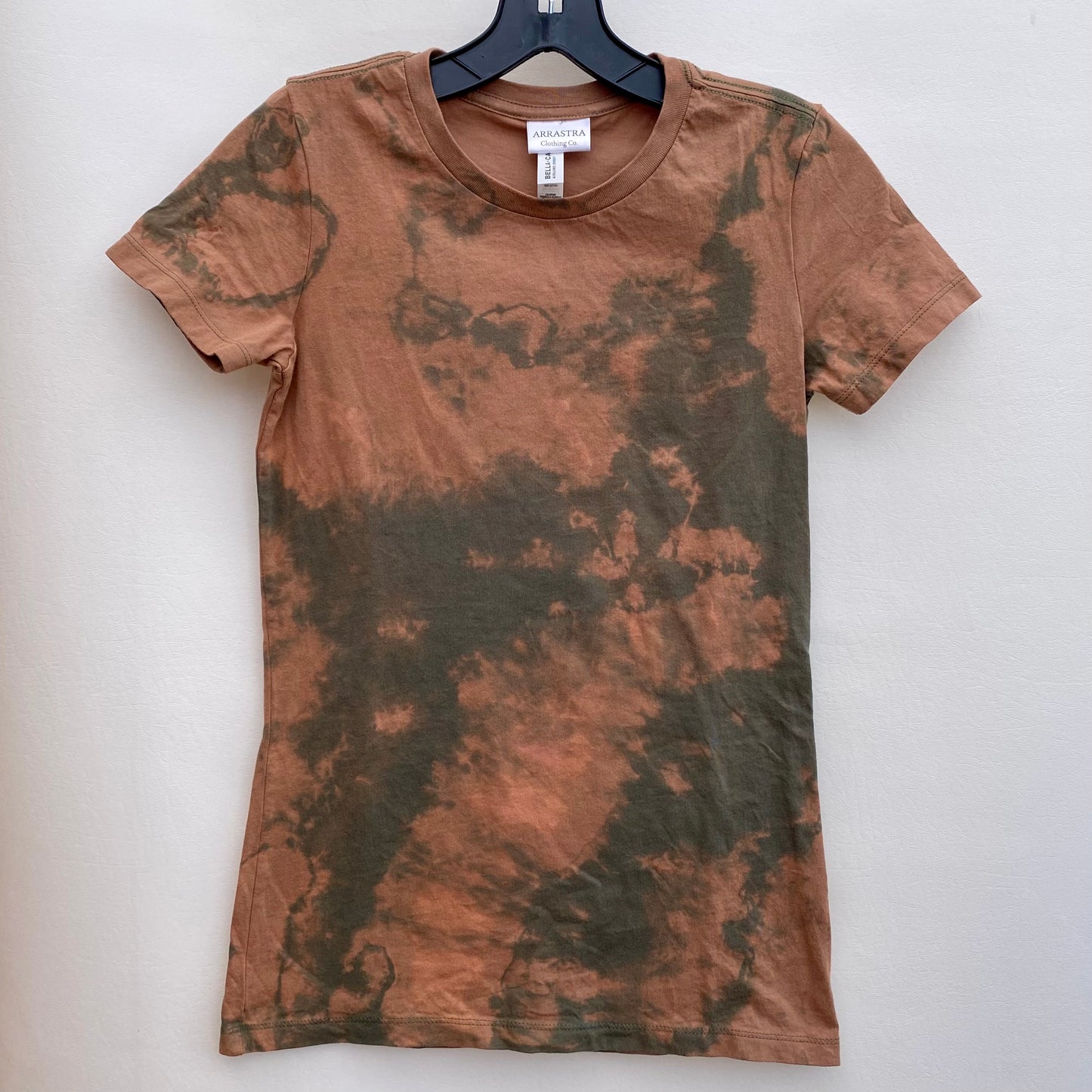 Short Sleeve Bleach Dye  Athletic T-Shirt